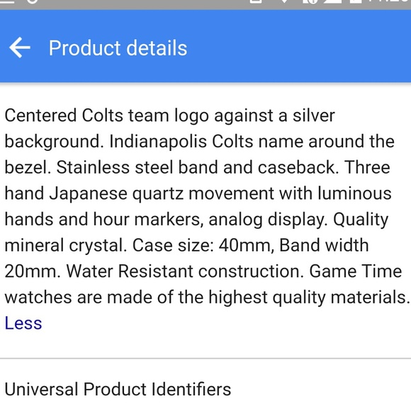 Mens indianapolis colts watch - Picture 4 of 4